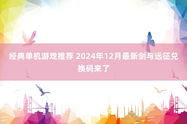 经典单机游戏推荐 2024年12月最新剑与远征兑换码来了